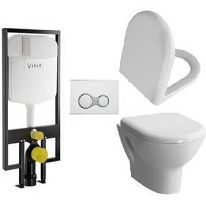 Комплект 4 в 1 Унитаз+система смыва Vitra Zentrum 9012B003-7206