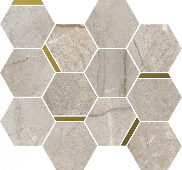 Мозаика Italon 620110000224 Stellaris Elegant Silver Mosaico Chic Nat 28.3x32.8