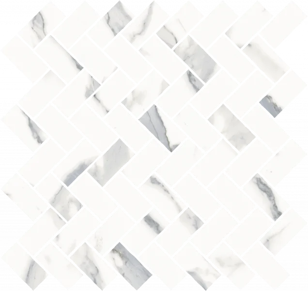 Мозаика Italon 620110000211 Stellaris Statuario White Mosaico Cross Nat 31.5x29.7