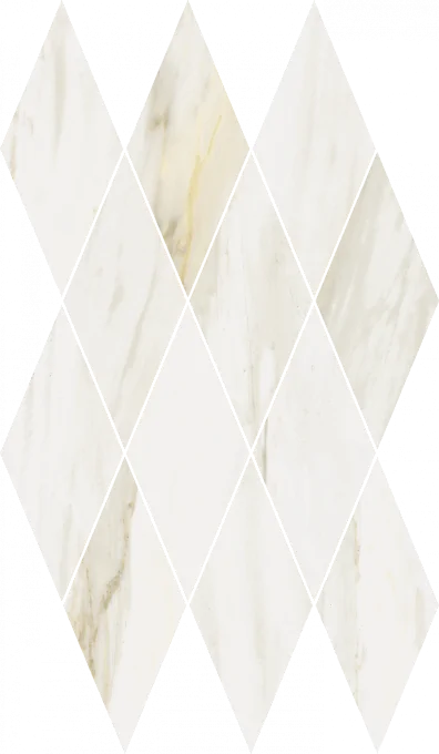 Мозаика Italon 620110000204 Stellaris Carrara Ivory Mosaico Diamond Lux 28x48