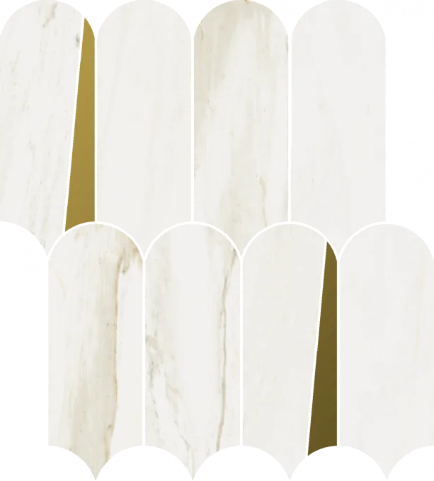 Мозаика Italon 620110000231 Stellaris Carrara Ivory Mosaico Elegant Lux 32.5x36.1