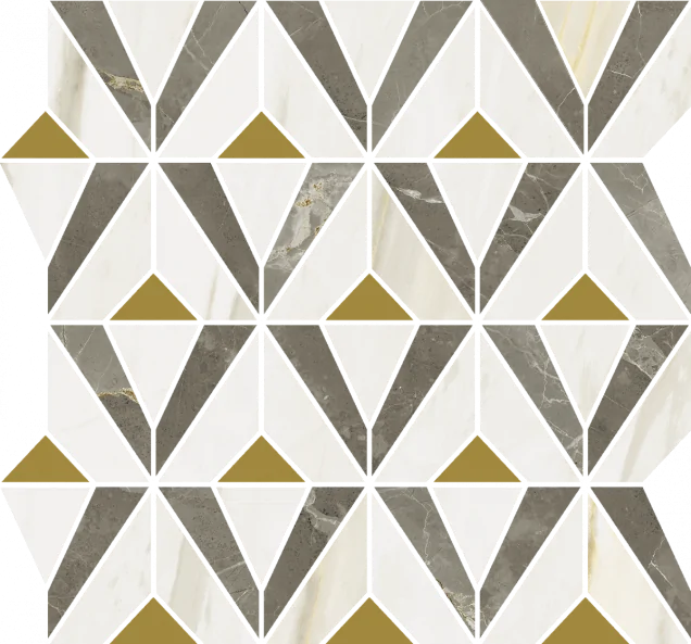 Мозаика Italon 600110000976 Stellaris Grey Mosaico Orpheus Lux 33.8x31.5