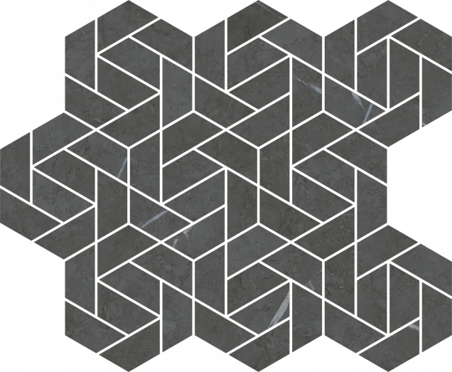 Мозаика Italon 620110000158 Metropolis Imperial Black Mosaico Icon 28.6x34.7