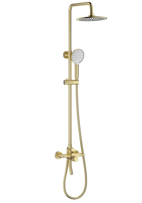 Душевая система WONZON & WOGHAND CLICK, Брашированное золото (WW-N3S962-BG)