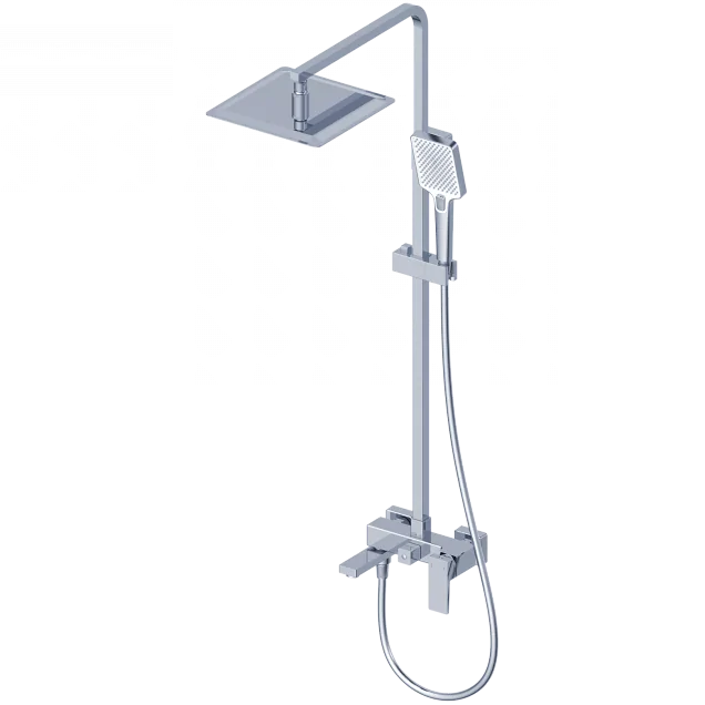 Душевая система WONZON & WOGHAND CUBE 2.0, Хром (WW-88047068-CR)