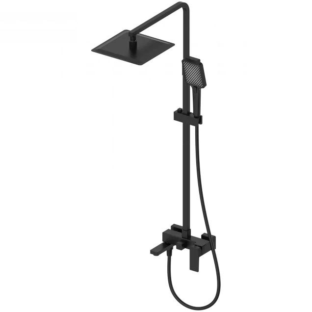 Душевая система WONZON & WOGHAND CUBE 2.0, Черный матовый (WW-88047068-MB)