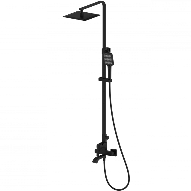 Душевая система WONZON & WOGHAND FLEX, Черный матовый (WW-88047072-MB)