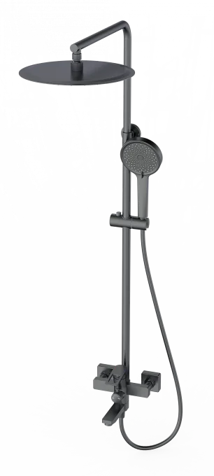 Душевая система WONZON & WOGHAND FRAME, Темный графит (WW-88739010-BGM)