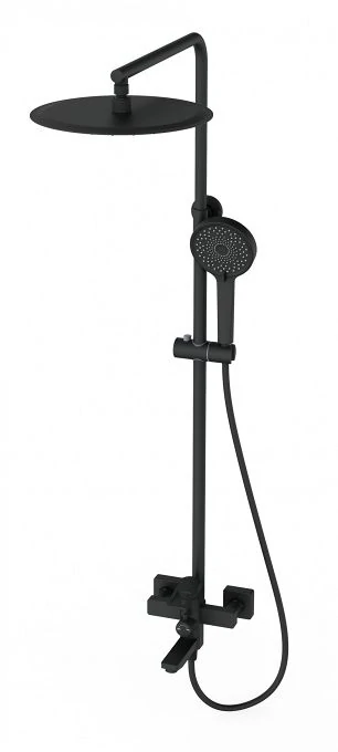 Душевая система WONZON & WOGHAND FRAME, Черный матовый (WW-88739010-MB)
