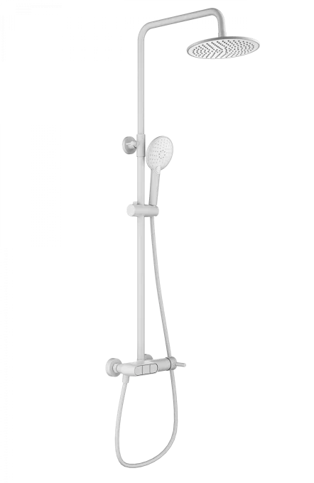 Душевая система WONZON & WOGHAND MUSE Corno, Белый матовый (WW-A30653-MW)