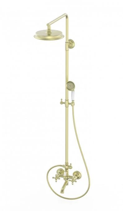 Душевая система WONZON & WOGHAND RETRO, Брашированное золото (WW-88739020-BG)