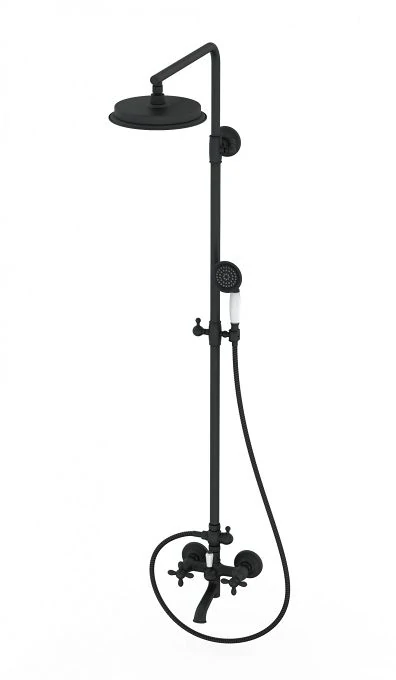 Душевая система WONZON & WOGHAND RETRO, Черный матовый (WW-88739020-MB)