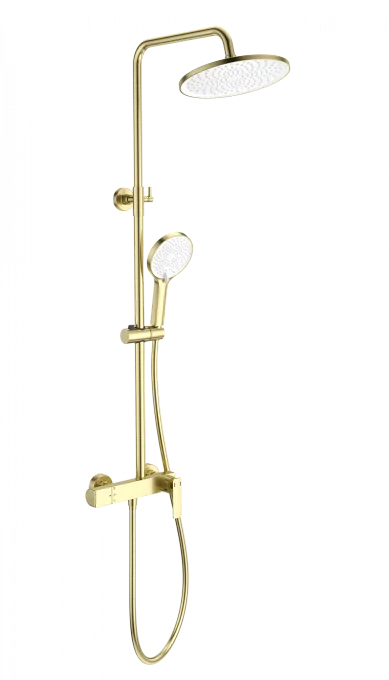 Душевая система WONZON & WOGHAND, Брашированное золото (WW-B3517-BG)