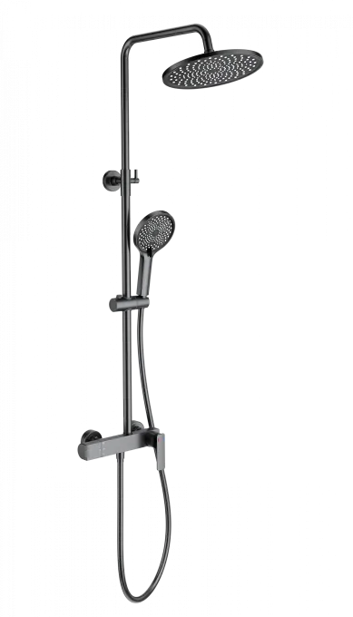 Душевая система WONZON & WOGHAND, Темный графит (WW-B3517-BGG)