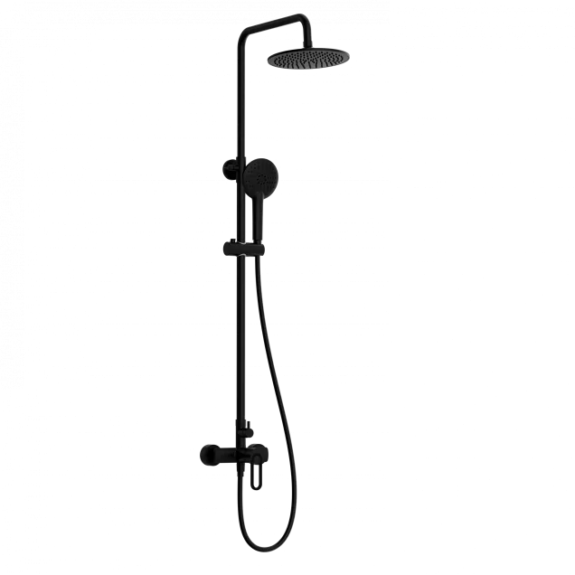 Душевая система WONZON & WOGHAND, Черный матовый (WW-B2166-A-MB)