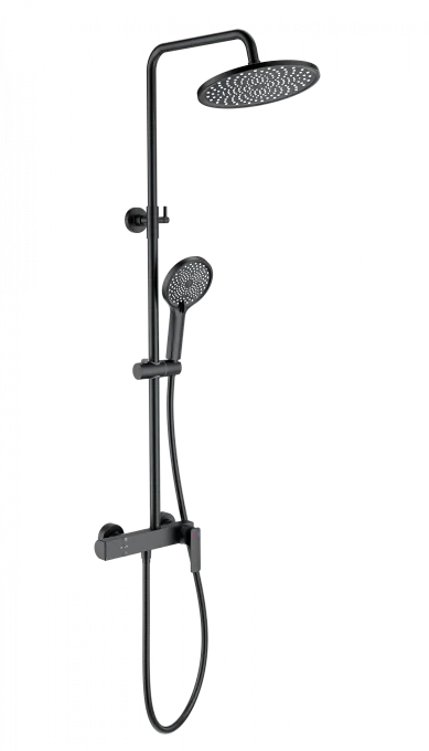 Душевая система WONZON & WOGHAND, Черный матовый (WW-B3517-MB)