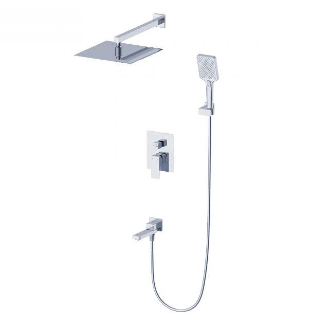 Душевая система встраиваемая WONZON & WOGHAND CUBE 2.0, Хром (WW-88087068-CR)