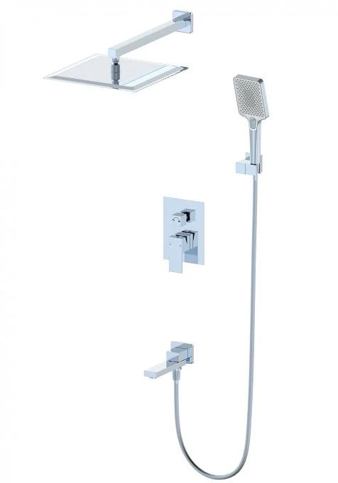 Душевая система встраиваемая WONZON & WOGHAND CUBE, Хром (WW-88939016-CR)