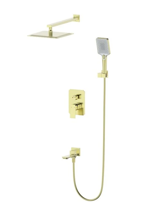 Душевая система встраиваемая WONZON & WOGHAND DIAMOND, Брашированное золото (WW-88939011-BG)