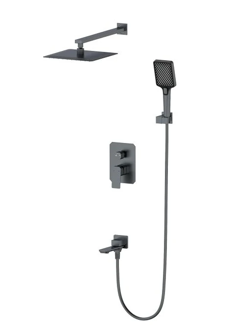 Душевая система встраиваемая WONZON & WOGHAND DIAMOND, Темный графит (WW-88939011-BGM)