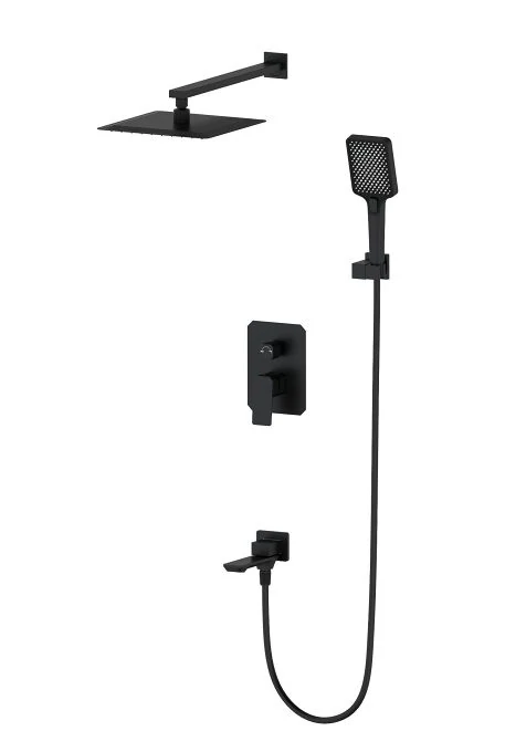 Душевая система встраиваемая WONZON & WOGHAND DIAMOND, Черный матовый (WW-88939011-MB)