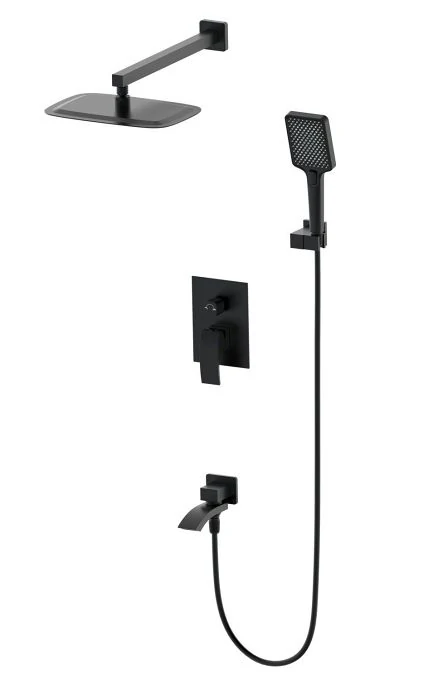 Душевая система встраиваемая WONZON & WOGHAND FIT, Черный матовый (WW-88939009A-MB)