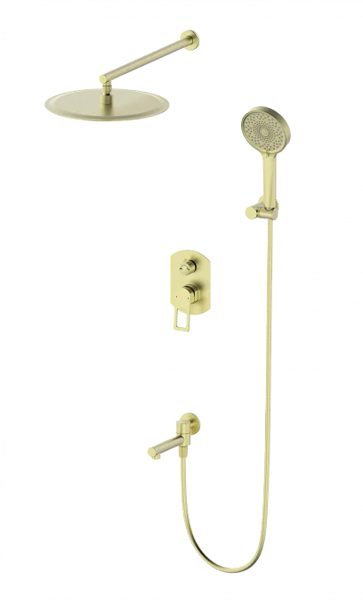 Душевая система встраиваемая WONZON & WOGHAND FRAME, Брашированное золото (WW-88939010-BG)
