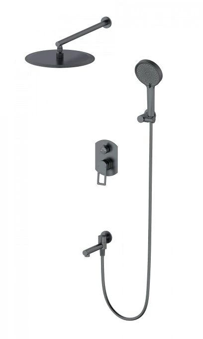 Душевая система встраиваемая WONZON & WOGHAND FRAME, Темный графит (WW-88939010-BGM)