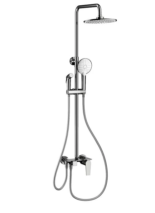 Душевая система с техническим душем WONZON & WOGHAND, Хром (WW-A30874-CR)