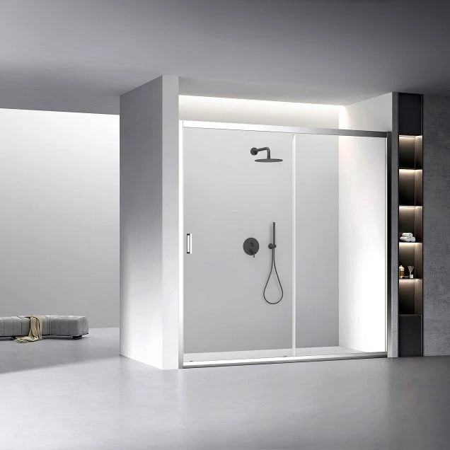 Душевая дверь Veconi Vianno VN-60, 1900x1950, Хром, стекло прозрачное