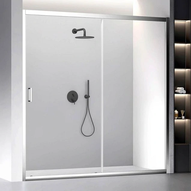 Душевая дверь Veconi Vianno VN-60, 1800x1950, Хром, стекло прозрачное