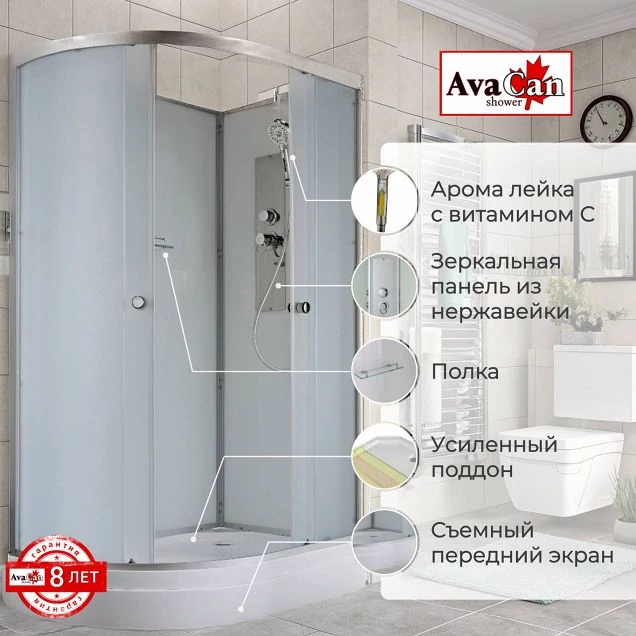 Душевая кабина D2012R N без крыши