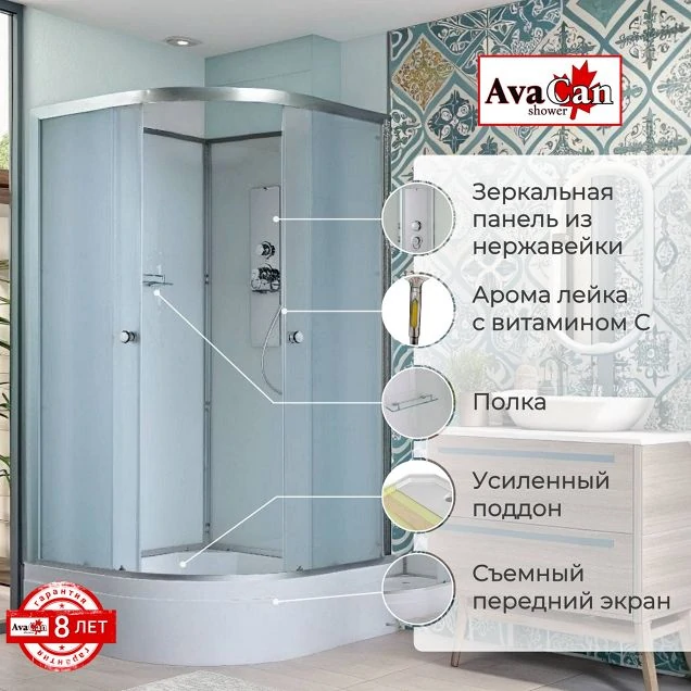 Душевая кабина D3010 N без крыши