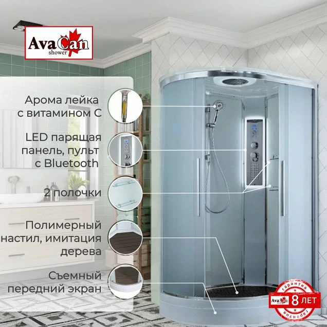 Душевая кабина EM2912RLED