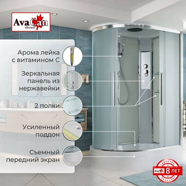 Душевая кабина EM3812R стандартная