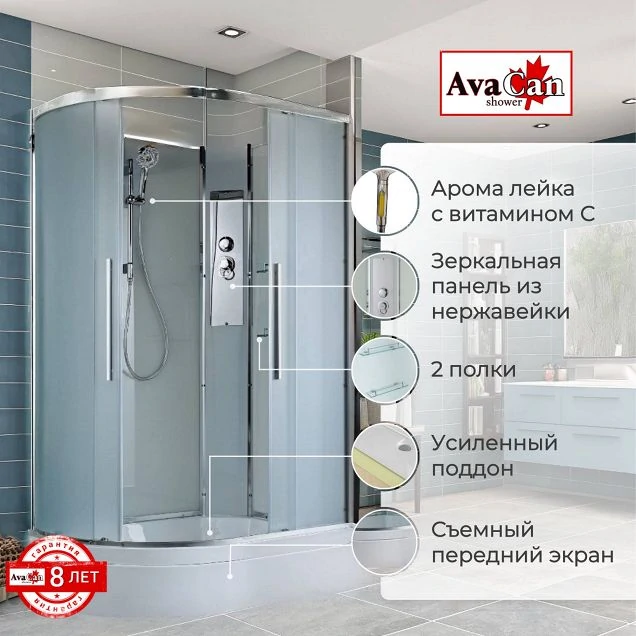 Душевая кабина EM3812RN без крыши