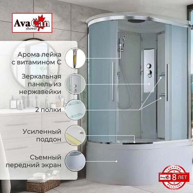 Душевая кабина EM5811R стандартная