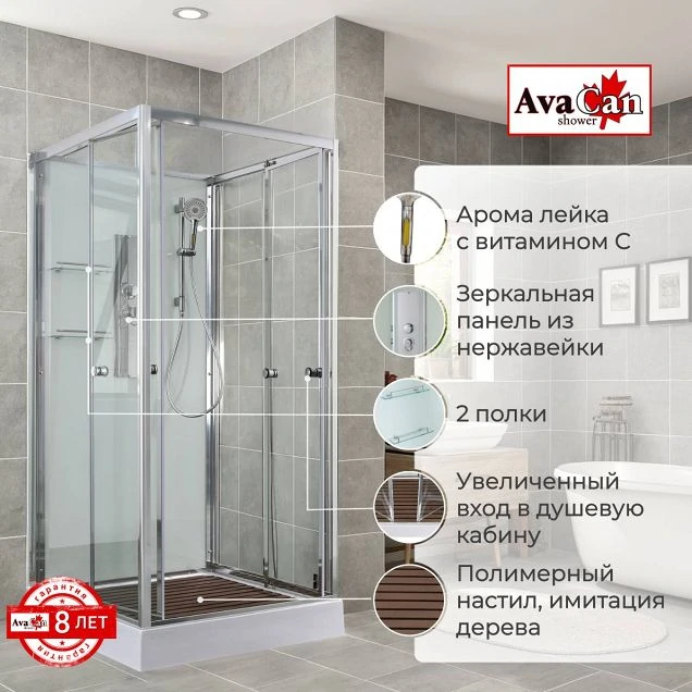 Душевая кабина V2010N без крыши