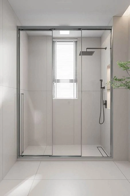 Душевая дверь раздвижная Premium Prato 300 CH-R, 1200х2000, хром, стекло прозрачное