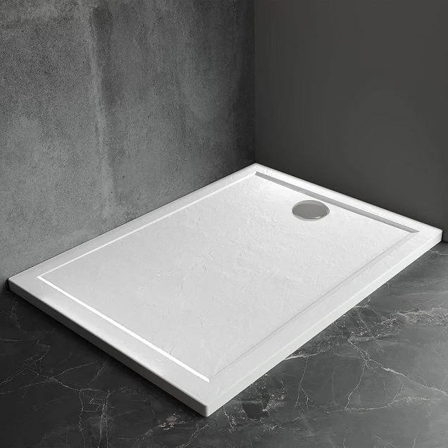 Душевой поддон Veconi Pietra W, 800x800x30, искусственный камень, белый