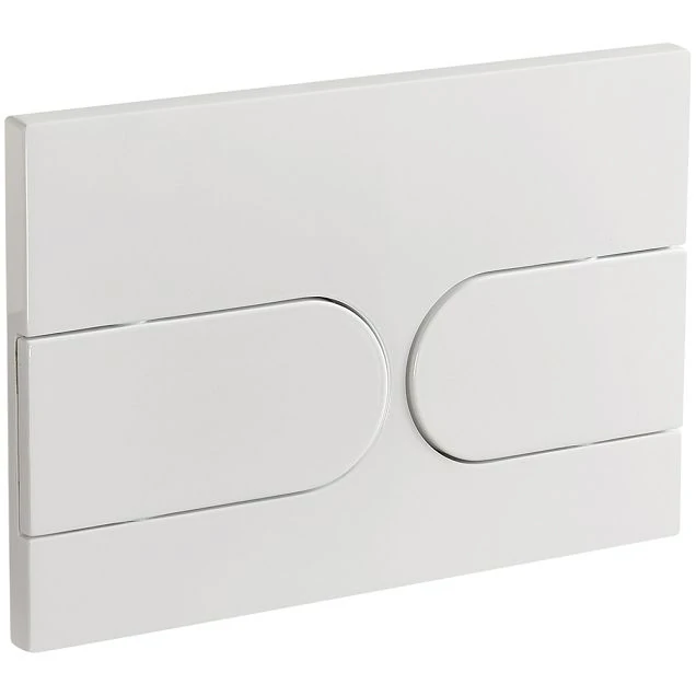 Кнопка смыва Veconi FLUSH V6, FLV6-W, 240х162х10, пластик, белый глянец