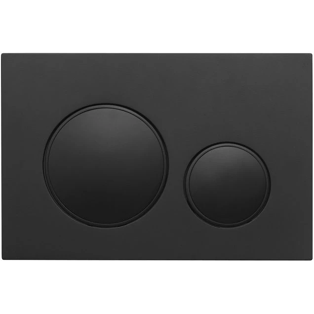 Кнопка смыва Veconi FLUSH V10, FLV10-B, 240х162х7, пластик, чёрный матовый
кайма - черный матовый