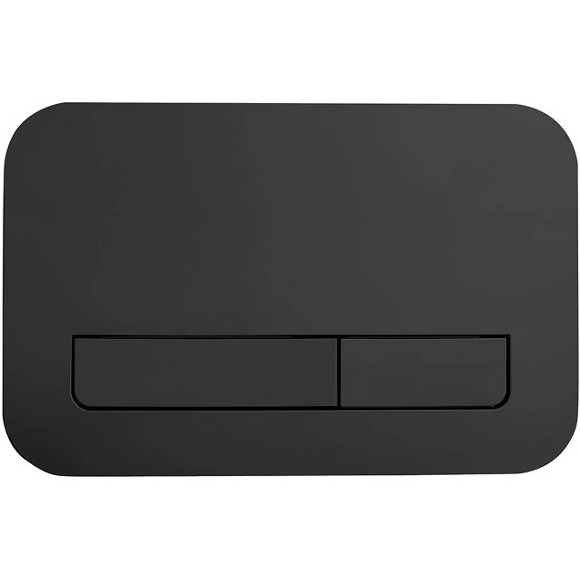Кнопка смыва Veconi FLUSH V12, FLV12-B, 240х162х7, пластик, черный матовый