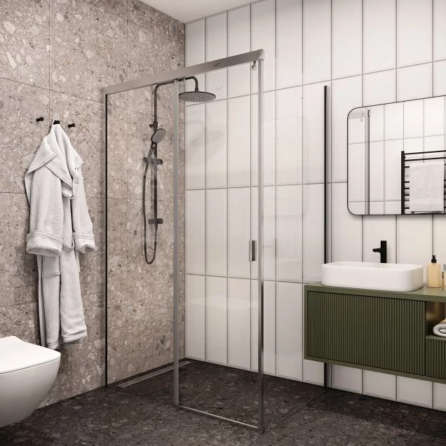 Ограждение MARBELLA 120 L душевое Ceruttispa без поддона (80x120x190)