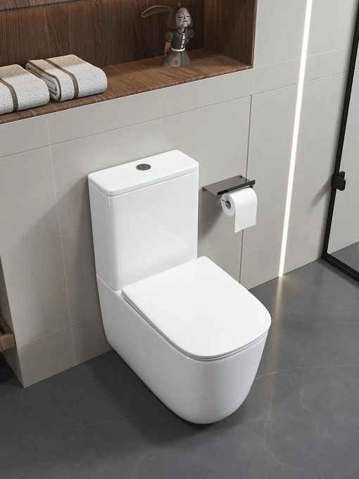 Унитаз ALVARO Tornado напольный безободковый CT11089 (620х355х790) Ceruttispa