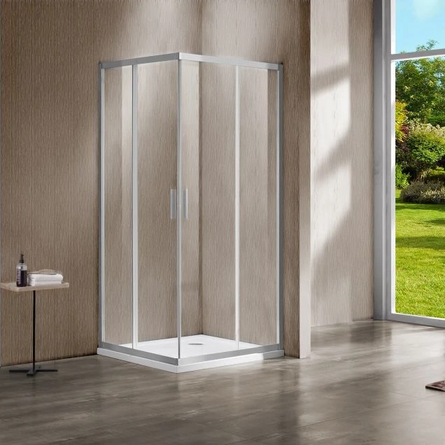 Душевой уголок Garda VSS-1G1012CLBN, 1200*1000, брашированный никель, стекло прозрачное, , шт