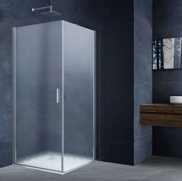 Душевой уголок Alpha VSR-3ALP9090MT, 900*900, хром, стекло текстурное