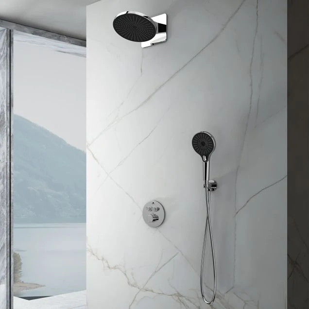 Душевой комплект Inspire VSFW-3I22MT5CH встраиваемый, термостат, двухрежимный, хром