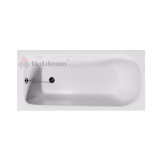Ванна чугунная Goldman Classic 120x70x40 пристенная, белый (Classic 120*70*40)