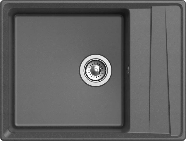Мойка для кухни GranFest Level GF-LV-660L графит